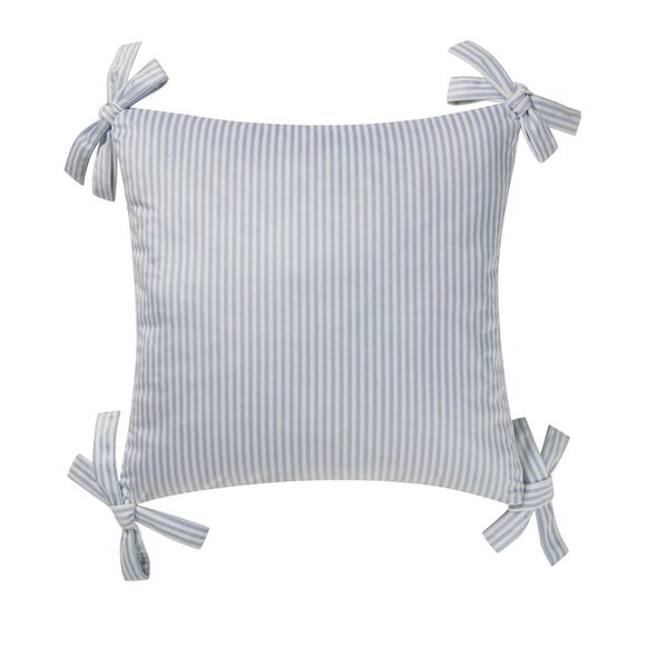 My Texas House Blue Bunny Toile Printed Dutch Velvet Easter Pillow 20" Spring - Picture 3 of 8